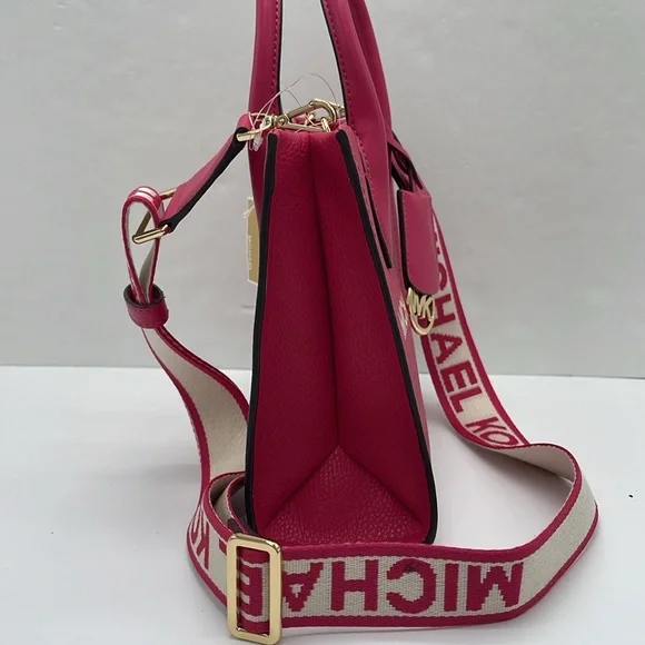 MICHAEL KORS
Mirella Small Pebbled Leather Crossbody Bag Tote 
Electric Pink - Picture 7 of 16